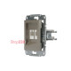 Розетка компьютерная RJ-45 двойная, бронза, EPH4400169 Asfora Schneider