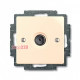Розетка телевизионная TV, слоновая кость, ABB 1743-01-92-507 Basic 55