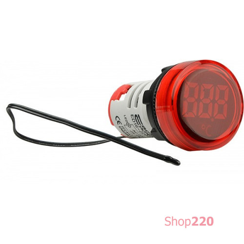 Круглый цифровой измеритель температуры ED16-22WD -25°С - 150°С (красный) A0190010043