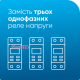 Реле напряжения 3-х фазное Зубр 63А, ZUBR D6-63 red
