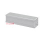 Розеточный блок на 3 (4) розетки К45, пустой, алюминий, Ofiblock COMPACT Simon KFC203/14