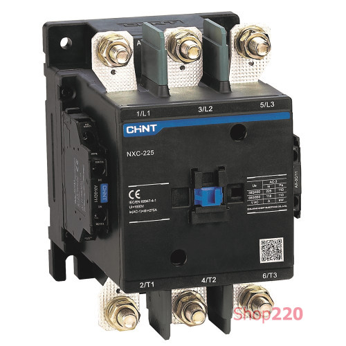 Контактор 120А, катушка 380В AC, доп. контакты 2NO+2NC, NXC-120 Chint 956550