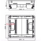 Корпус лючка напольного на 12 модулей, 88024 Legrand