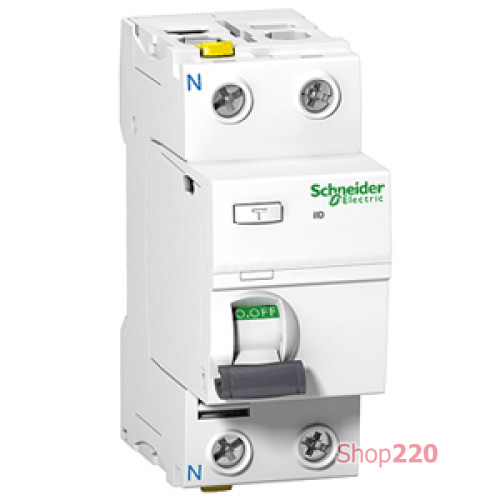 УЗО 40А 30мА, 2 полюса, тип АС, iID K Acti9 A9R50240 Schneider Electric