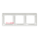 Рамка 3 поста, белый, Sedna Design SDD311803