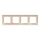 Рамка 4 поста, бежевый, Sedna Design SDD312804