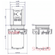 Выдвижной блок розеток Bachmann Elevator 220В + 2xUSB, черный