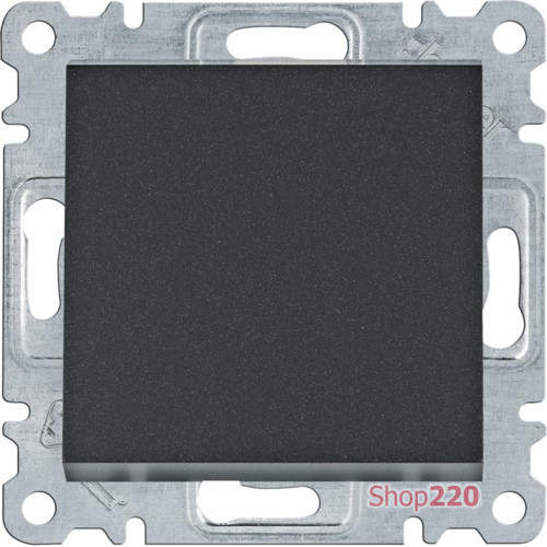 Выключатель крестовой, черный, Lumina WL0033 Hager