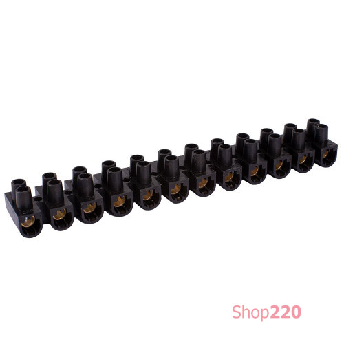 Клеммная колодка делимая, 12групп 60 А, черная, e.tc.stand.12.25.black Enext s016021