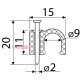 Скоба черная CHR-9 мм круглая (100 шт.) A0150030039