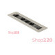 Вращающийся блок розеток 3х220В + USB тип А + С, нержавеющая сталь, Versaturn ASA 060.24F.00033