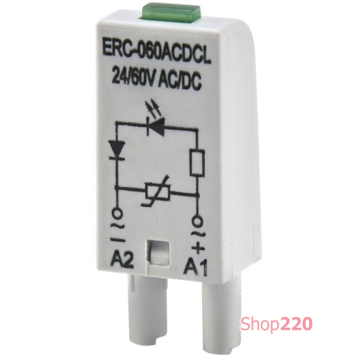 Дополнительный модуль защиты/индикации ERC-060ACDCL (Uc= 24...60V AC/DC) ETI 2473041