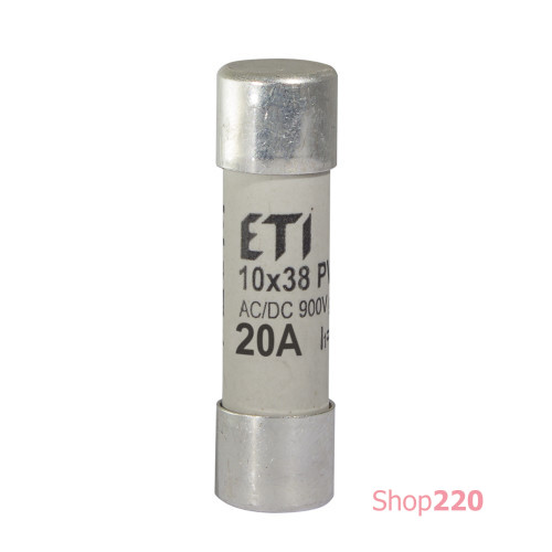 Сверхбыстрый предохранитель CH 10x38 gR 20A 900V (50kA AC) для защиты полупроводников ETI 2625034