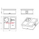 Врезная розетка в стол 2х220В, бронза, Versahit ASA 060.15F.00004