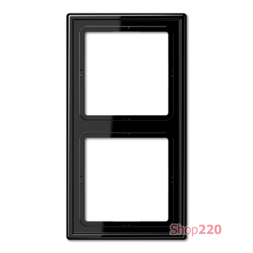 Рамка 2 поста, черный, Jung LS990 (пластик) LS982SW