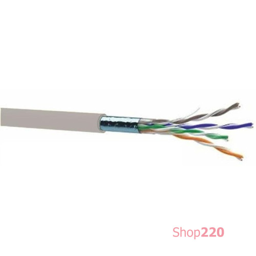 Кабель компьютерный экранированный категория 5e, F/UTP 4х2х24 AWG ЗЗЦМ