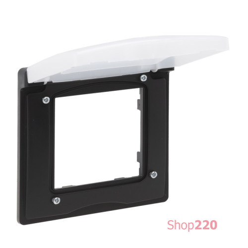 Рамка 1 пост IP44, черный, Niloe Step Legrand 863596