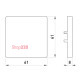 Клавиша одинарная антрацит, e.lux.11011L.pn.anthracite Enext ins0040012