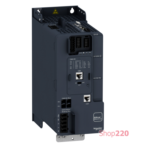 Преобразователь частоты 7.5кВт 380-480В ATV340, IP20, с ЭМС-фильтром кат. C3 ATV340U75N4