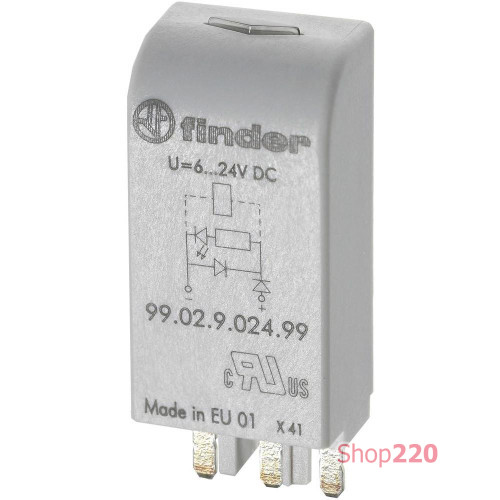 Модуль индикации и защиты; 6-24В DC; LED (+A1) зеленый + диод (+A1)