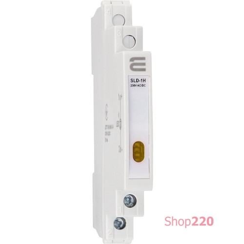 Индикатор на дин-рейку желтый, узкий, 230V AC/DC, SLD-1H A0140030003