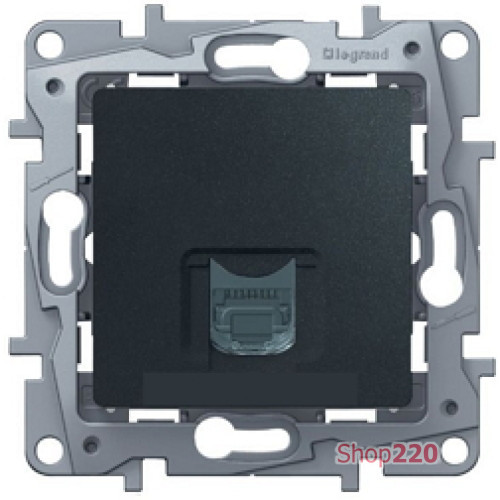 Компьютерная розетка RJ45, антрацит, 672653 Legrand Etika