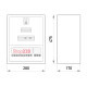 Щит для 3ф. счетчика + 12 модулей, навесной, с замком, e.mbox.stand.n.f3.12.z Enext s0100011