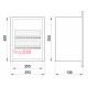 Щит металлический на 24 модуля встраиваемый, e.mbox.stand.w.24.z ENEXT s0100024 (эконом)