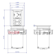 Выдвижной блок розеток Bachmann Elevator, Schuko + 2xEuro