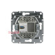 Розетка комп'ютерна RJ45, сталь, EPH4300162 Asfora Schneider