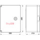 Корпус из ABS-пластика с непрозрачной дверцей 400x300x210мм IP65, e.plbox.pro.p.40.30.21 ENEXT p084104
