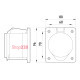 Силовая встраиваемая розетка 4п., 380В, 32А, e.socket.pro.4.32.wall Enext p012013