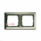 Рамка 2 поста, шампань, ABB 2512-93-507 Basic 55