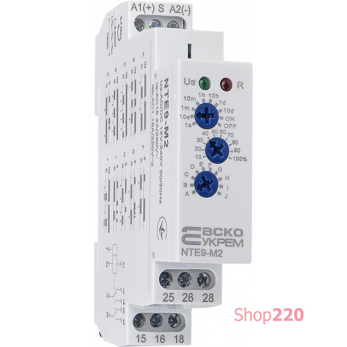 Реле времени многофункциональное NTE9-M2 AC/DC 12-240V A0010240006