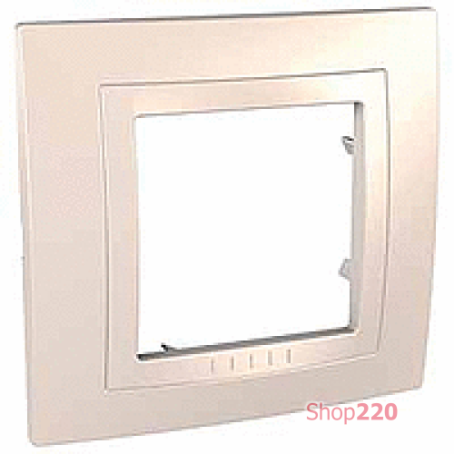 Рамка 1 пост, слоновая кость, Unica MGU2.002.25 Schneider