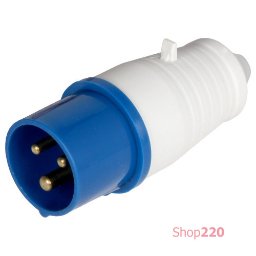 Силовая вилка 16А, 220В 3 полюса, переносная, e.plug.pro.3.16