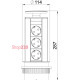Выдвижной блок розеток в стол 3x220В, OBO Bettermann