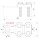 Наконечник кабельный на винтах, e.end.stand.clamp.210.250 Enext s0170006