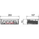 Розеточный блок с крышкой на 3 розетки 220В + 2хRJ-45, OBO Bettermann