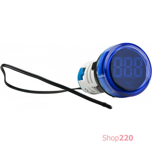 Круглый цифровой измеритель температуры ED16-22WD -25°С - 150°С (синий) A0190010044