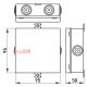 Распределительная коробка 85х85х58, IP55. e.db.stand.85.85.50u Enext s027040