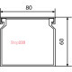 Короб 80х60мм, 2м, АСКО УКРЕМ A0070010017