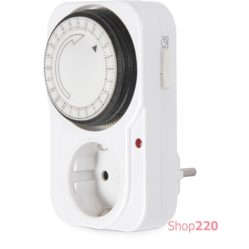 Таймер в розетку суточный, 16А, e.control.t11 Enext i0310018