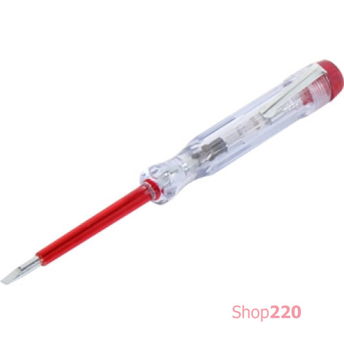 Индикатор-отвертка 140х3,5 прямой шлиц АС100-500В, e.tool.test02 Enext t001102
