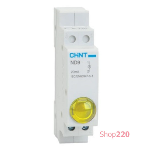 Индикатор ND9 230V Желтый Chint 594118