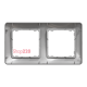 Рамка 2 поста, алюминий, Sedna Design SDD313802