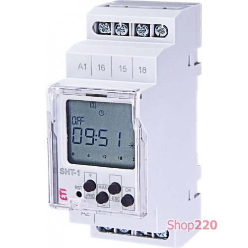 Программируемое цифровое реле SHT-1 UNI 12-240 AC/DC (1x16A_AC1) ETI 2470051