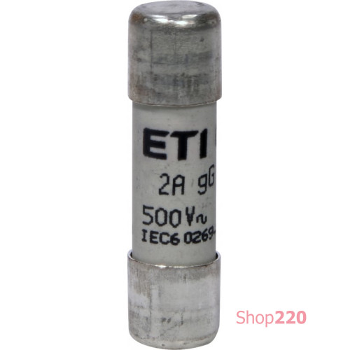 Предохранитель CH10x38 gG 2A 500V ETI 2651013