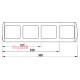 Рамка 4-местная, e.install.stand.frame.4 Enext ins0050004