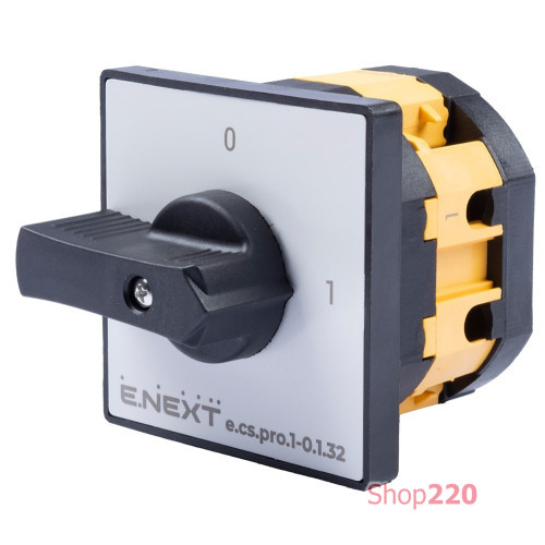 Пакетный выключатель 1-0, 32А, 1 полюс, e.cs.pro.1-0.1.32 ENEXT p093003